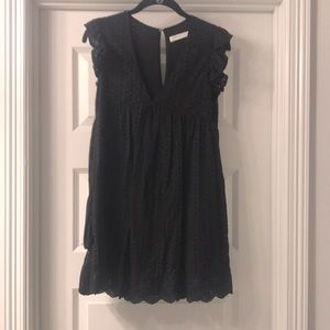 Black Eyelet Romper